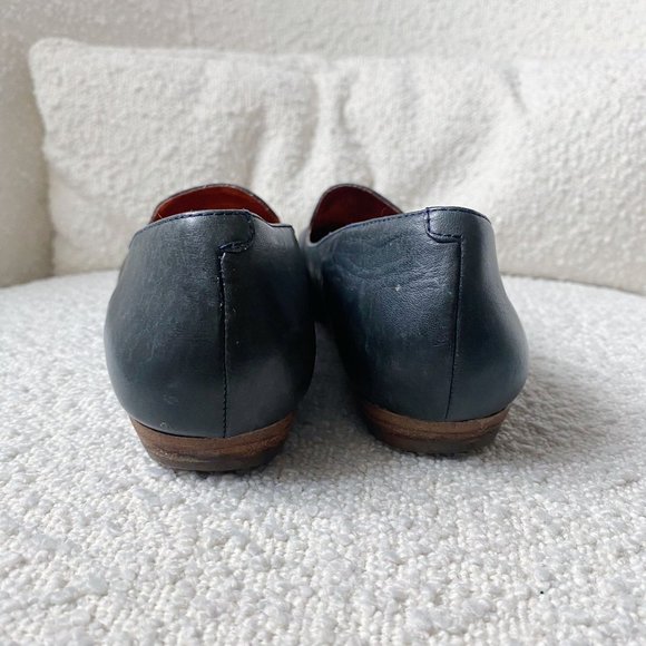 Madewell Teddy Patent Leather Cap Toe Loafer Flats Black/Gray Size 6 - Picture 3 of 5